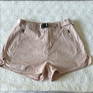 Roak Women's Blush Pink Belted Shorts